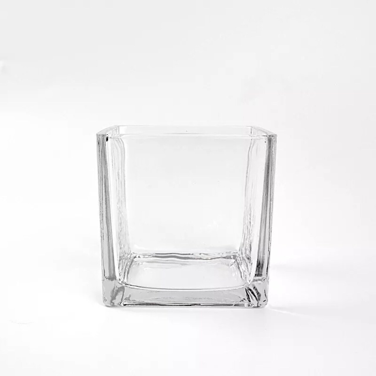 6 Pieces 4" Glass Block Vase CENTERPIECES WEDDING DECORATIONS